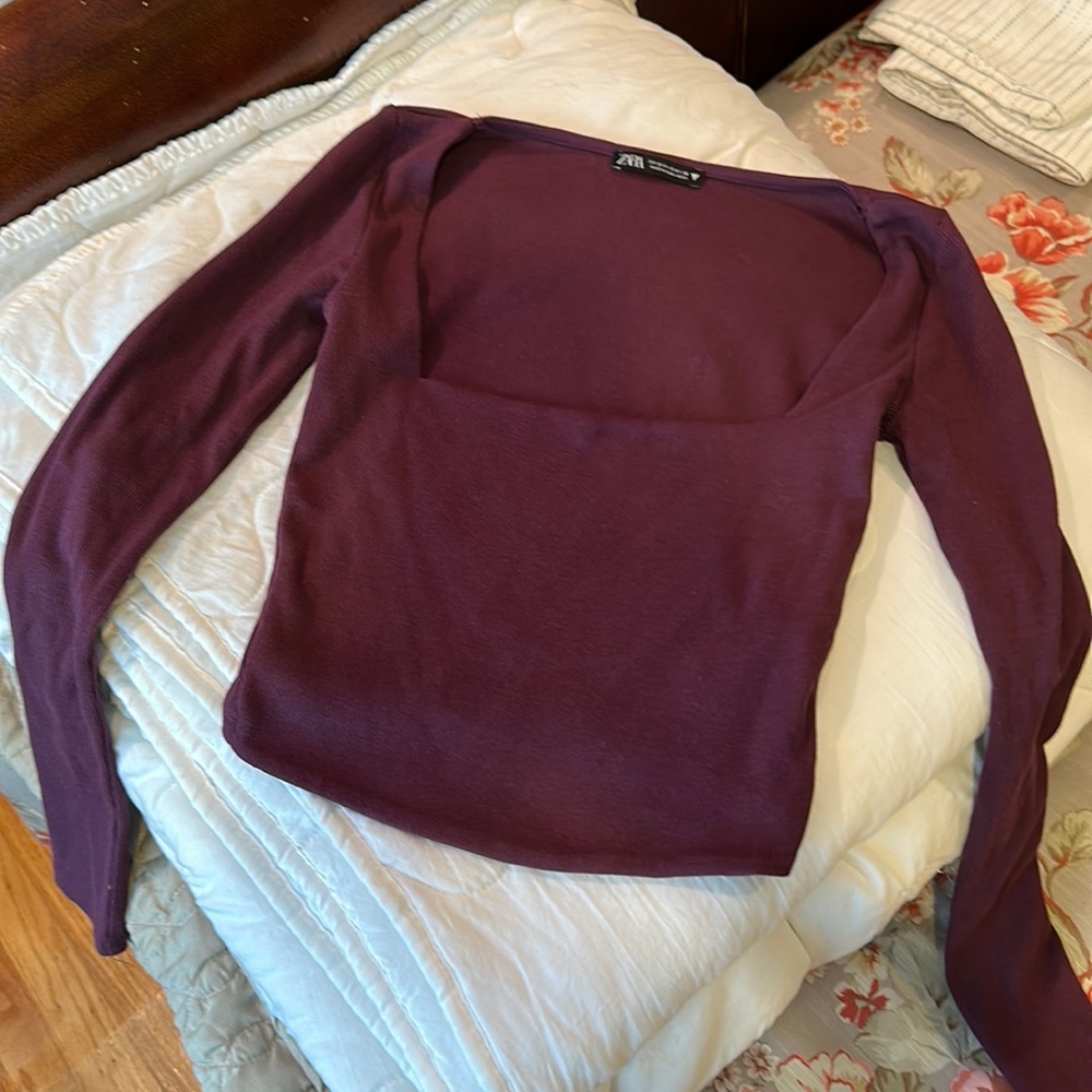 Purple short top
